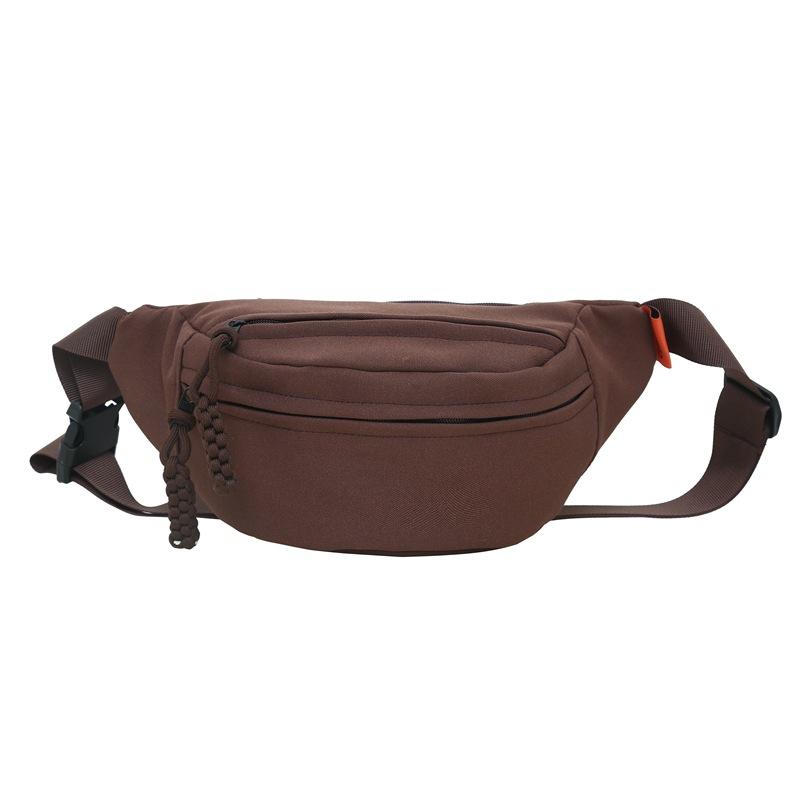 Korean Version of The Simple Messenger Bag New Fashion Summer Large Capacity Bag Sports Joker Small Chest Bag Japanese Women's Pockets.