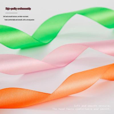 2.5cm Polyester Satin Ribbon for Gift Box and Hair Accessories
