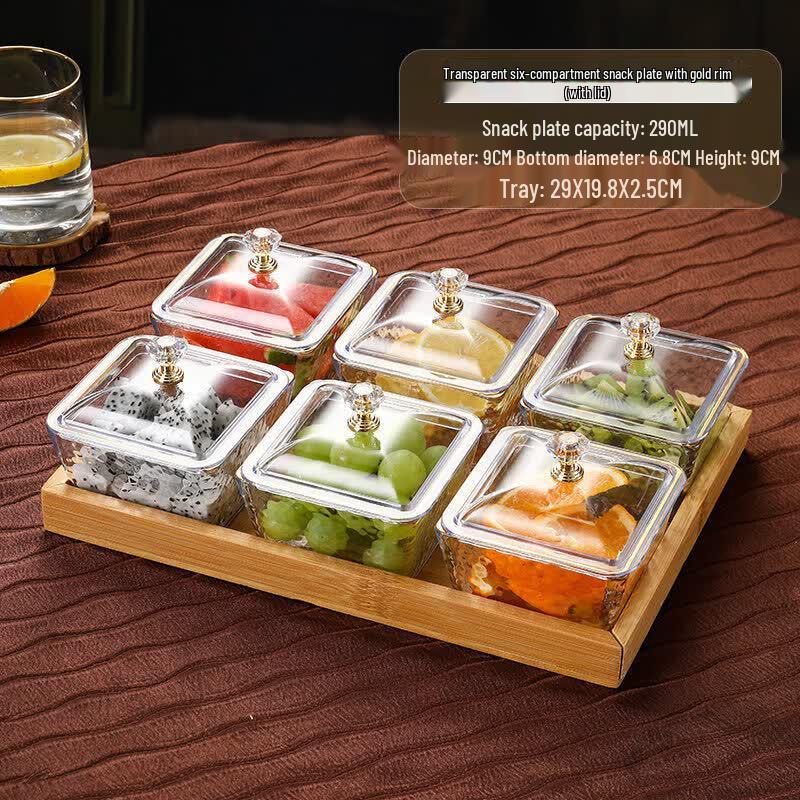 Qiwei Korean Style Melamine Divided Serving Plate