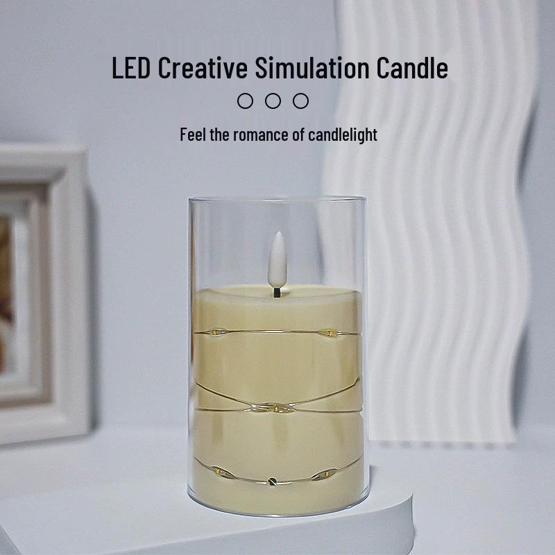 LED Remote Control Swing Candle Lamp for Hotel & Wedding Decor - Smokeless Atmosphere Lighting