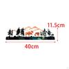 Garden Fence Deer Horse Sculpture Artistic Retro Design Ornament for Outdoor Indoor Porch Office