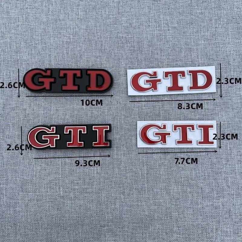ankfz6 3D Metal Front Grille GTD Logo Emblem Rear Trunk Badge Stickers For Volkswagen VW Golf 2 4 5 6 7 R MK2 MK3 MK4 Car Accessories