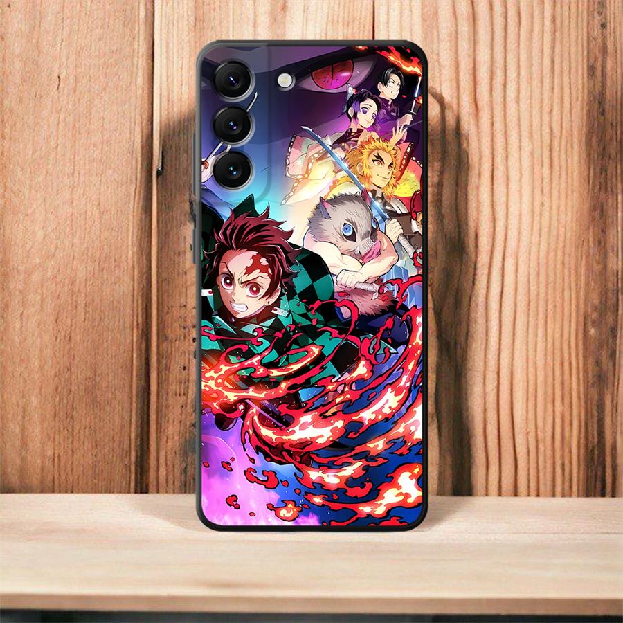

Case for Samsung Galaxy Note S8 20 Ultra 9 S9 10 Plus 8 S10 Black Soft Phone Cover Anime D-Demon S-Slayer Galaxy S10