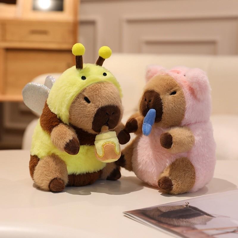 Capybara Plüschtier mit verwandelbarem Seil für Kinder Kinderzimmerdeko