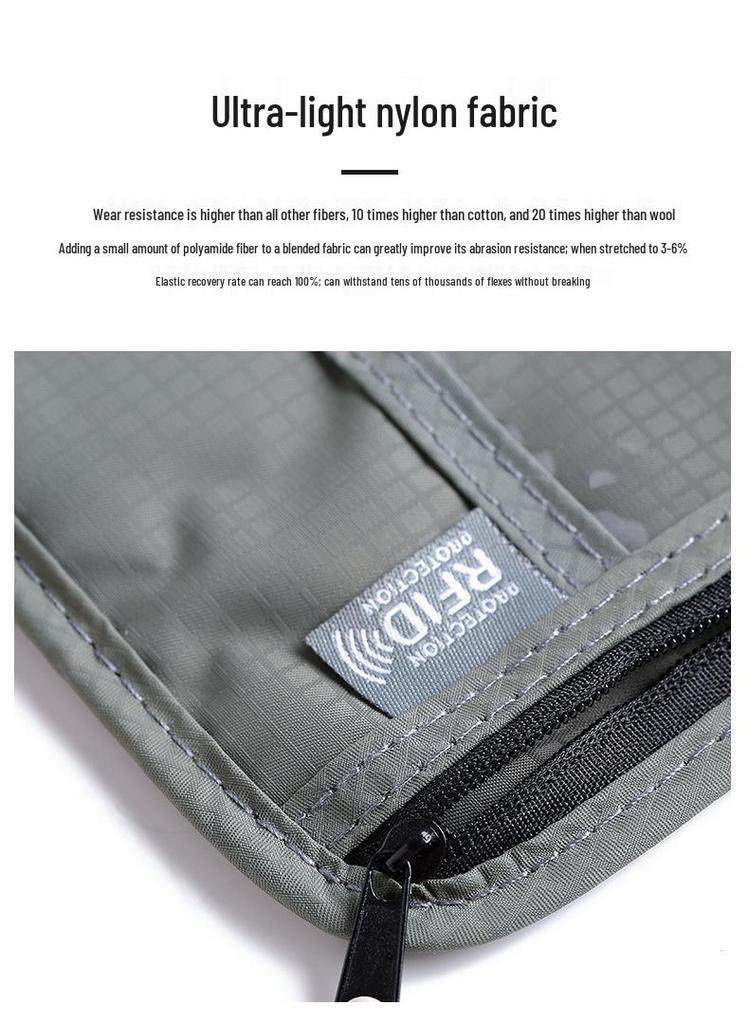 RFID Blocking Anti-theft Sling Bag with Phone Radiation Protection & ID Card Holder
