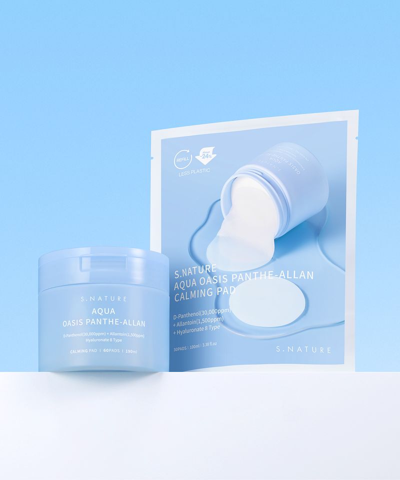 Aqua Oasis Panthealan Calming Pads 60 Sheets + 30 Refill Pouches