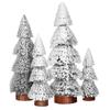 4Pcs Small Christmas Tree Decorations Artificial Pine Trees for Home Party Window Display Festive Tabletop Xmas Scene Setup