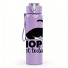 1PC Nope Not Today Black Cat Art 750ml Color Plastic Sports Water Bottle Leakproof Flip Straw Lid Suitable for Sports Office Home Use