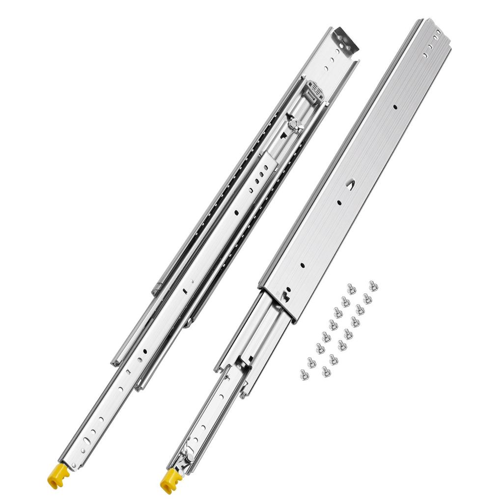 1 Pair 18-60 in Soft-Close Drawer Slides Ball Bearing Full Extension