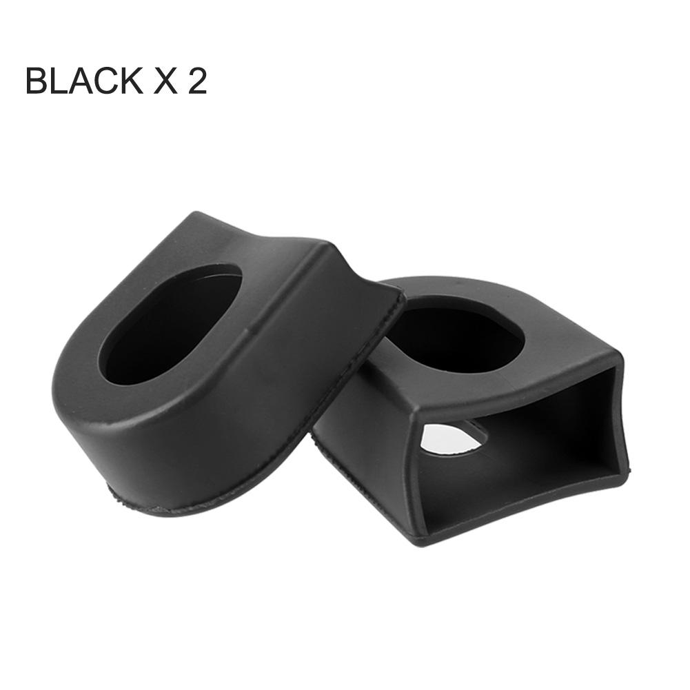 1/2 Pairs Crankset Protector Crank Protective Sleeve Bicycle Accessories for Shimano MTB Bike Gear Pedal Crank Silicone Cover