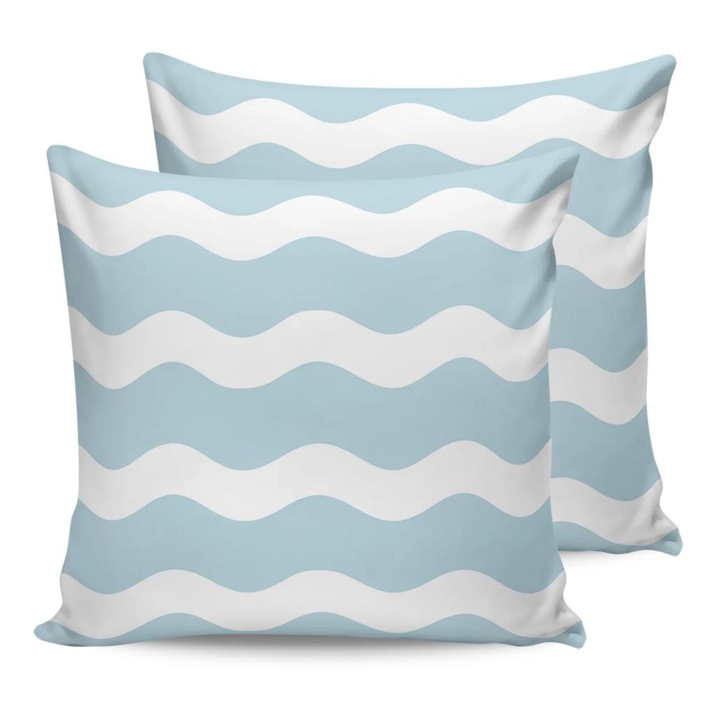 2/4 STÜCKE Outdoor Kissenbezug Rot Weiße Streifen Wasserdicht Dekorative Sofa Überwurf Kissenbezug Garten Terrasse Kissenbezüge