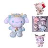 Adorable Kuromi My Melody Zodiac Cow Plush Toy Keychain With Cinnamonroll Pendants Xmas Gift
