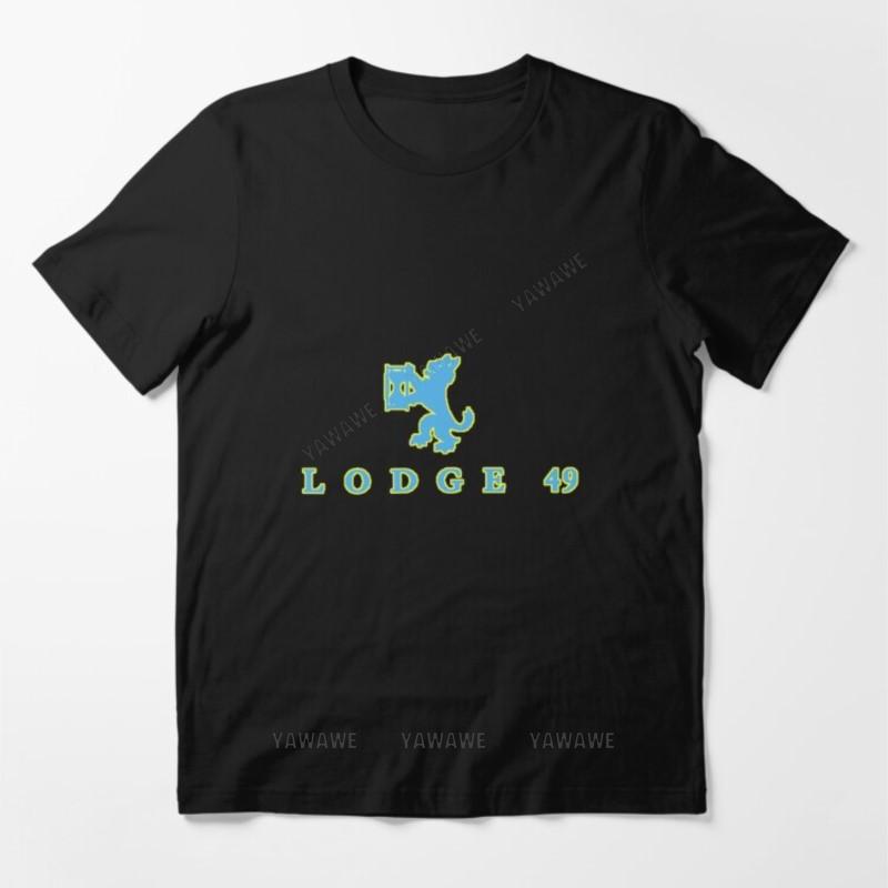 

New cotton brand tshirt black unisex tee shirt Lodge 49 Essential T Shirt men fashion print tshirt teenager casual tees top S