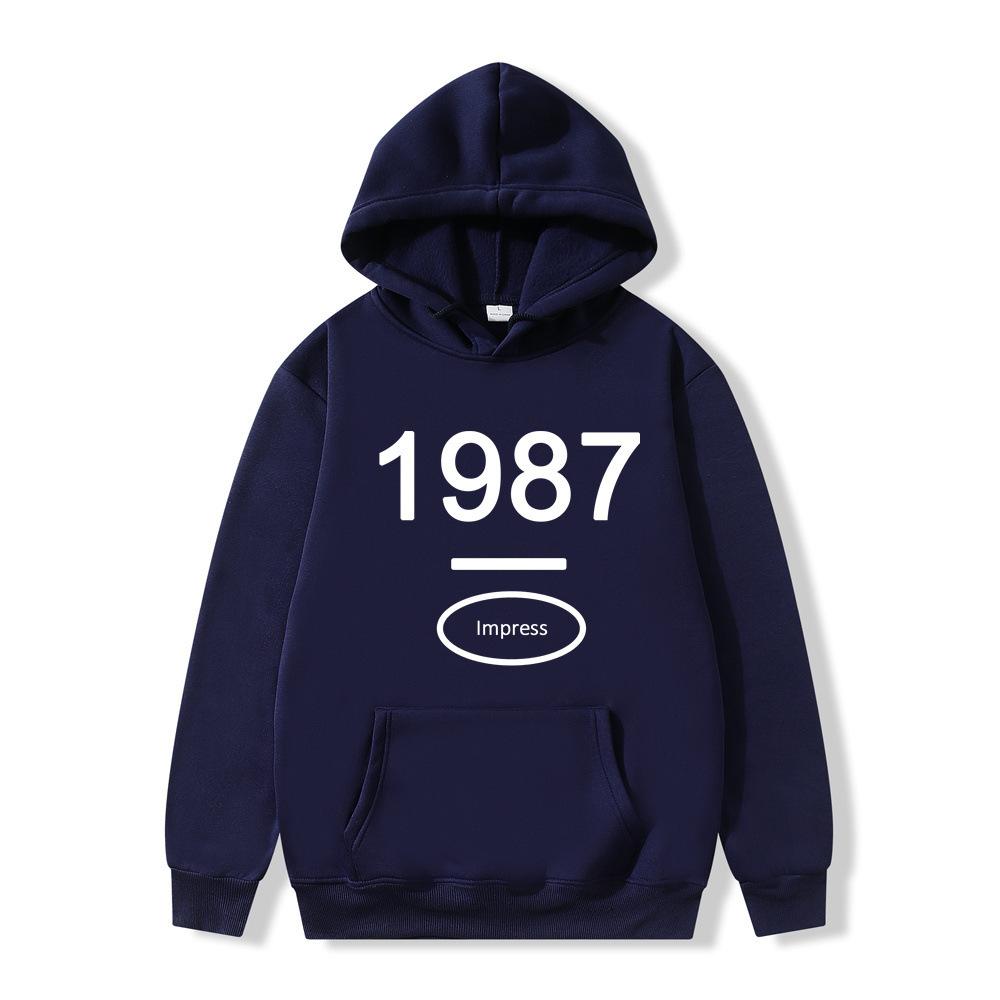 American retro hooded sweater for men and women ins trendy loose hoodie for one piece