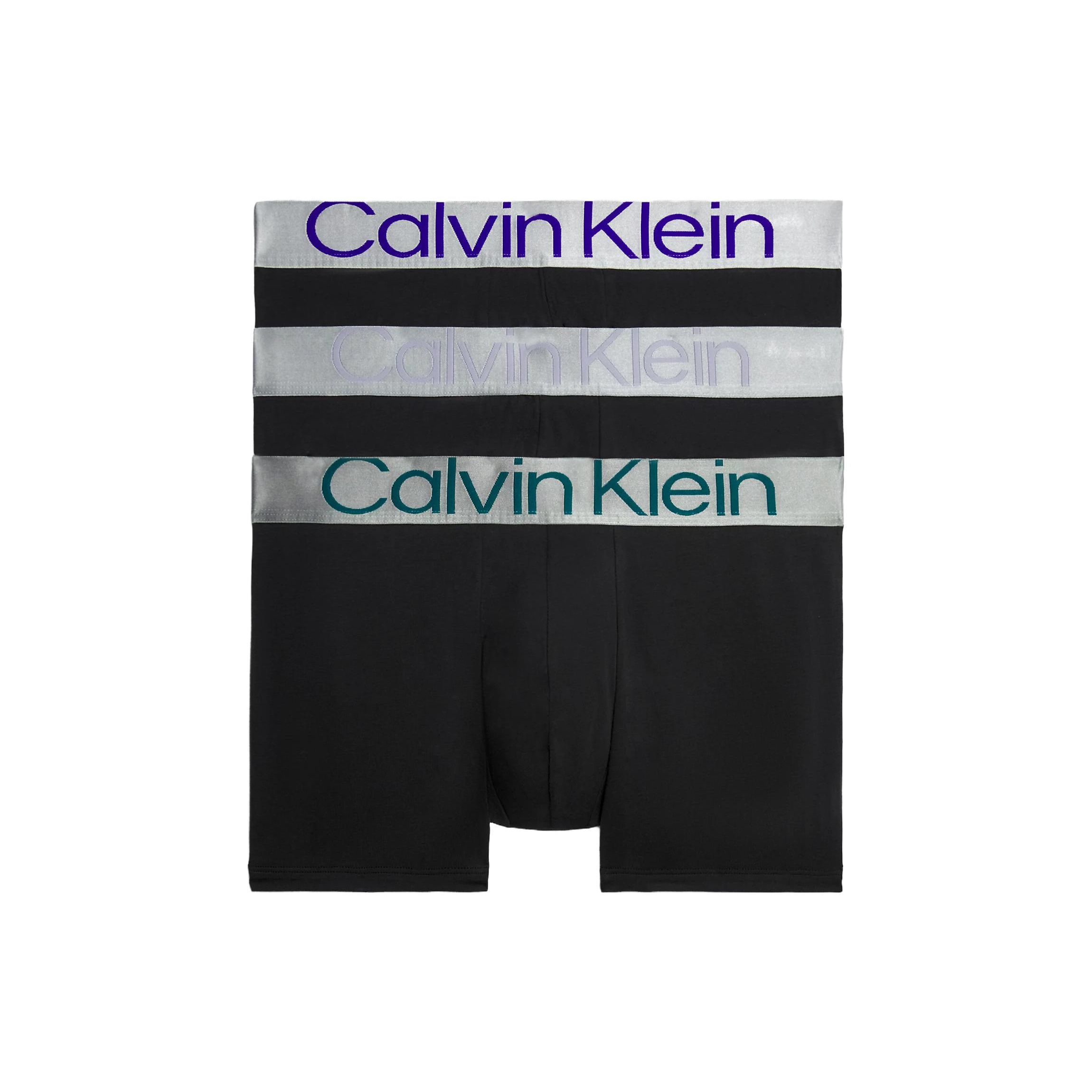 

Calvin Klein Printed Letter Elastic Waist Boxer Briefs 3-Pack Men underwear Black 000NB3130A-GID XL