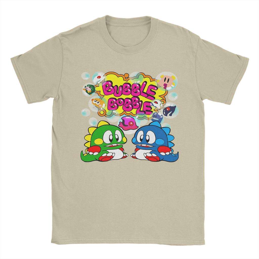 Unisex Bubble Bobble TShirts  Cotton Top Tees Summer Y2K Casual ShortSleeve T Shirt Crewneck Trendy Cool Print Tee Shirt 5XL
