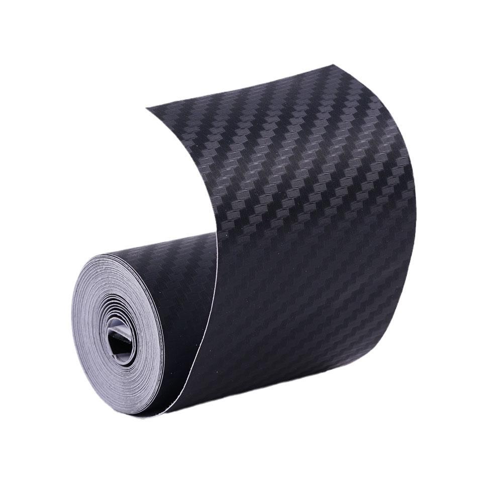High-quality Nano 3D Carbon Fiber Car Stickers For Door Protection Trim Tape Sill 5CM Waterproo M3J9