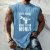 Men Sleeveless Muscle Tank Top Casual Loose Fit Workout Shirt Labor Day Graphic Print Comfortable Lightweight Fabric