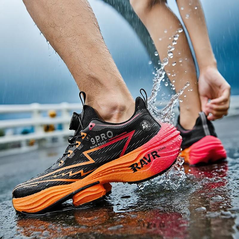 New Men'S Running Shoes Cushioning Carbon Plate Racing Marathon Athletic Shoes Comfortable Non-Slip Sports Tennis Shoes