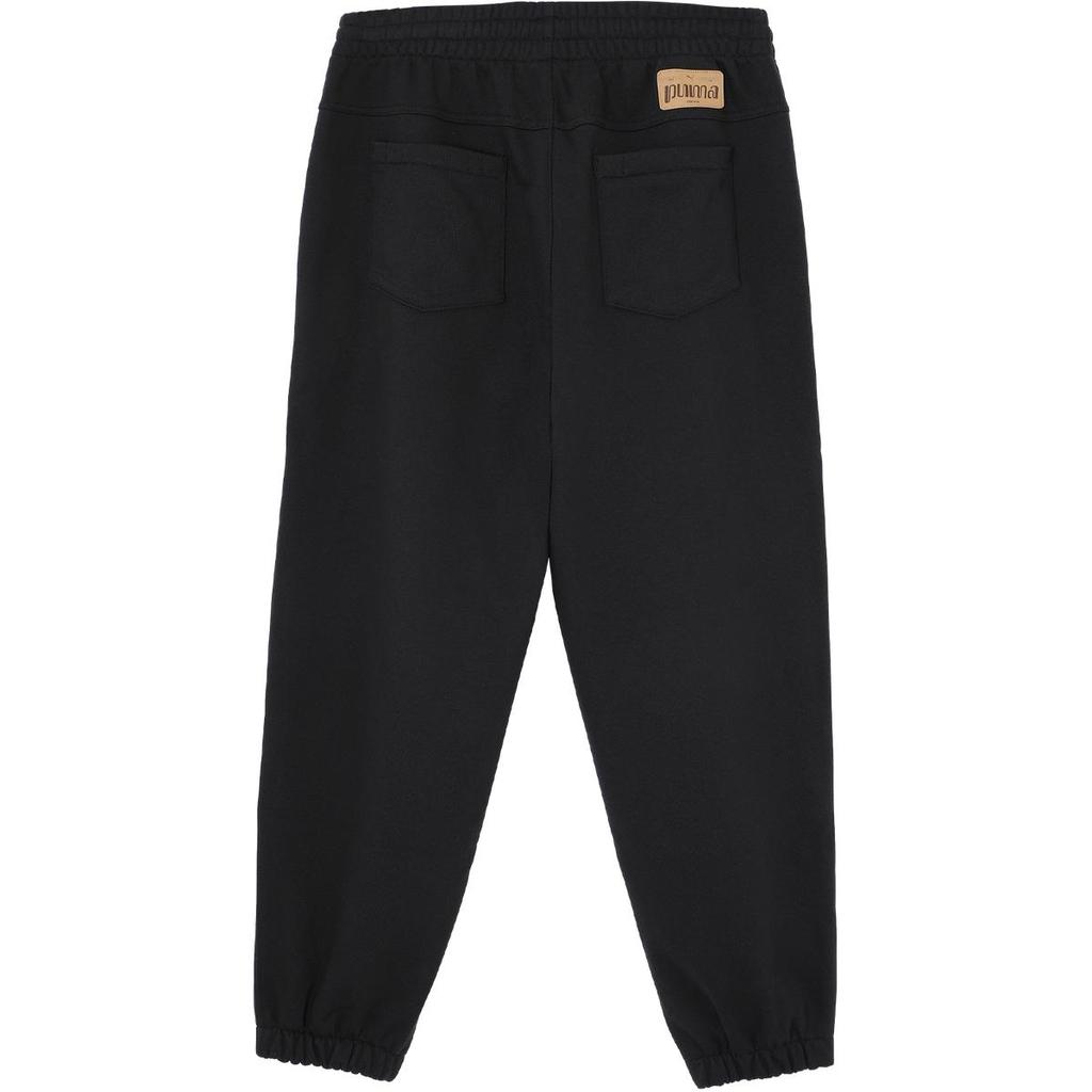 Puma Retrokint Reverie Pants Warmcell Solid Color Casual Simple Knitted Sports Pants Unisex Pants Black 629606-01