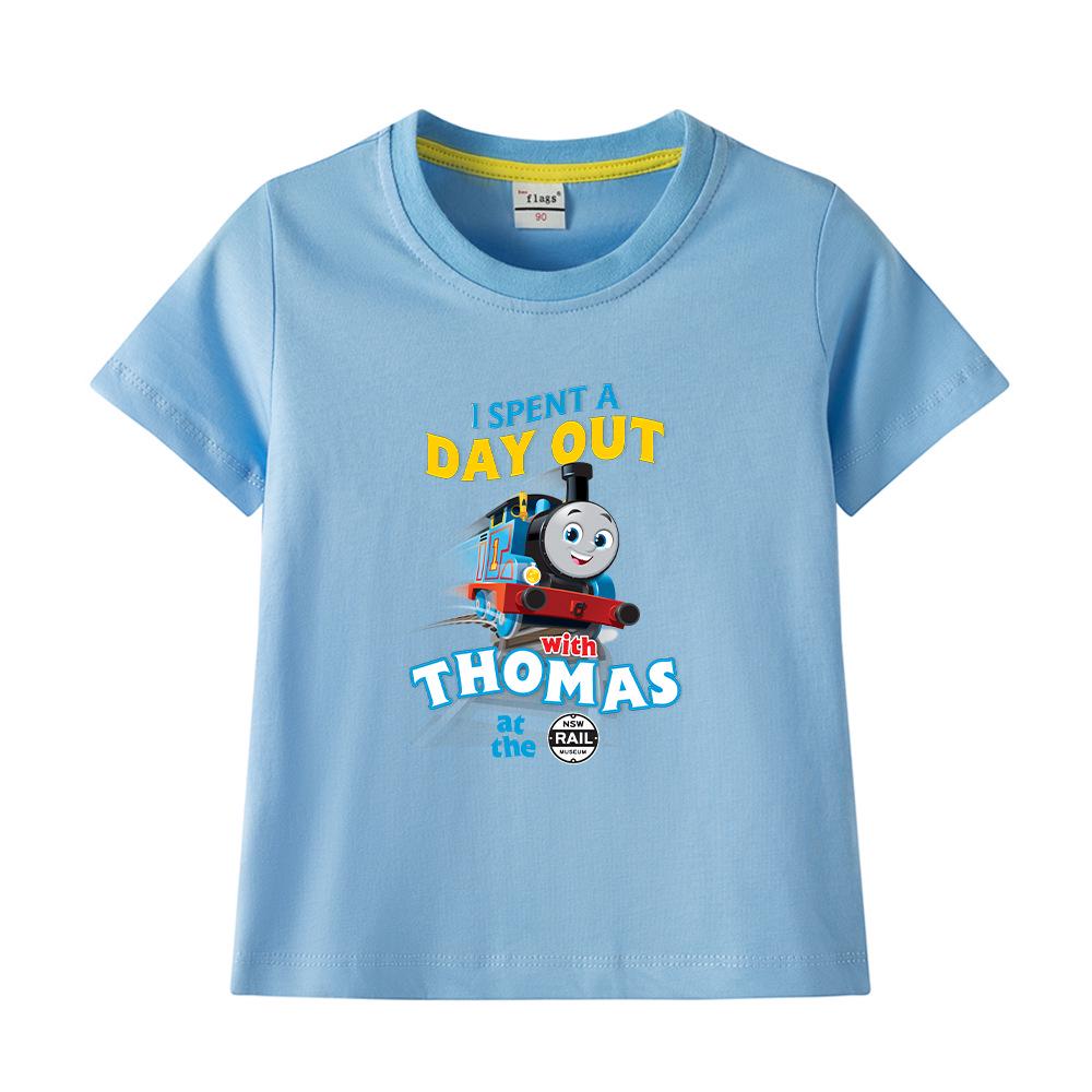 Boys' Printed Short-Sleeve Cotton T-shirt - 2023 Summer Fashion