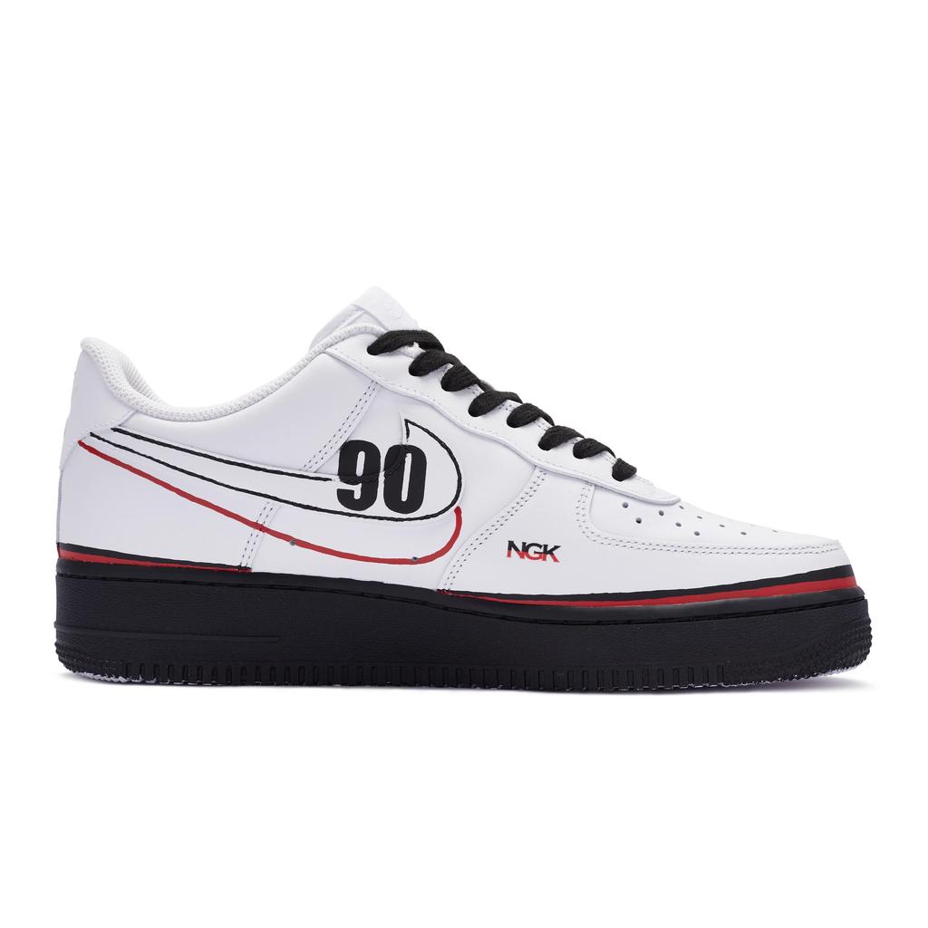 Nike Air Force 1 Low 811 Manufacturing Low top Skateboard Shoes GS Black Red White DH2920-111(Team80-90)