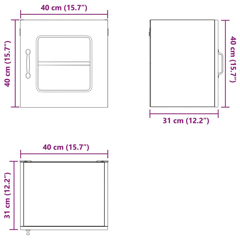 Dishwasher Front Panel Kalmar White 40 X 31 X 40 Cm Wood Based Material