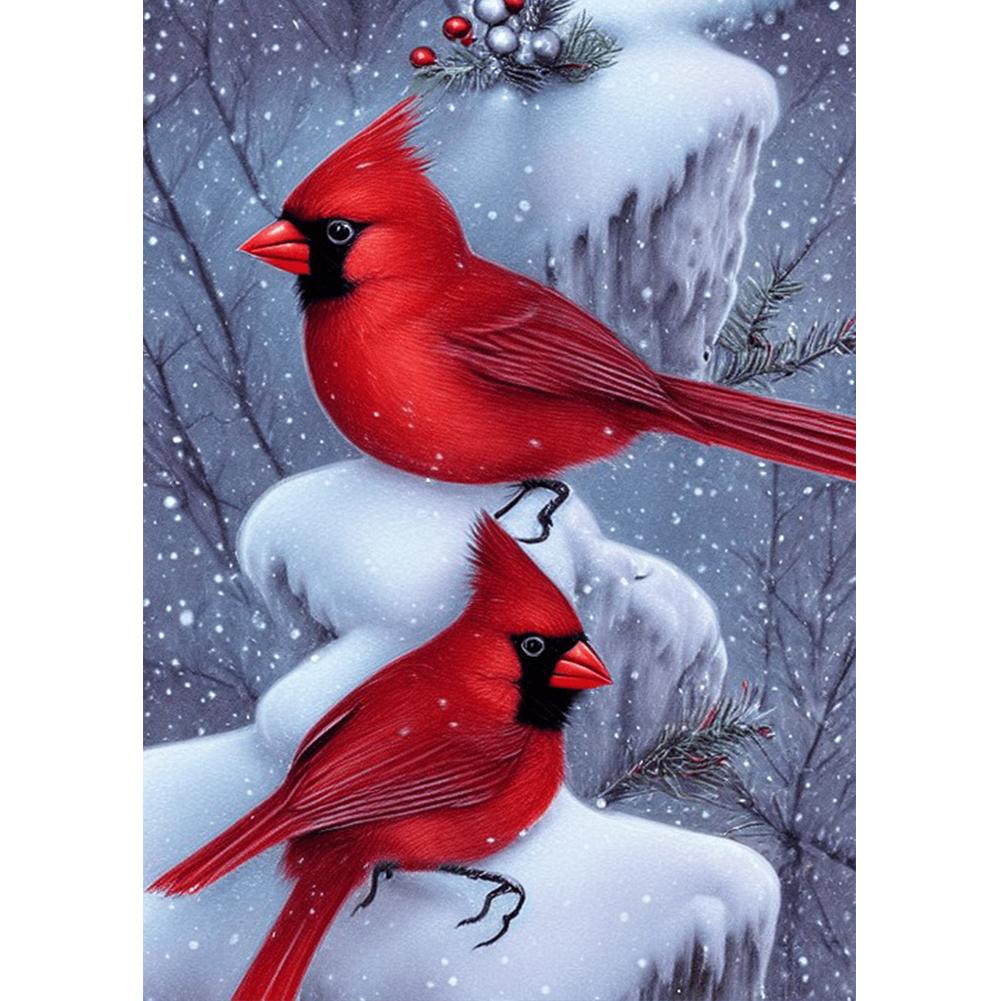 North American Cardinal 5D DIY Diamond Painting Kits Full Round Drill Wall Decor