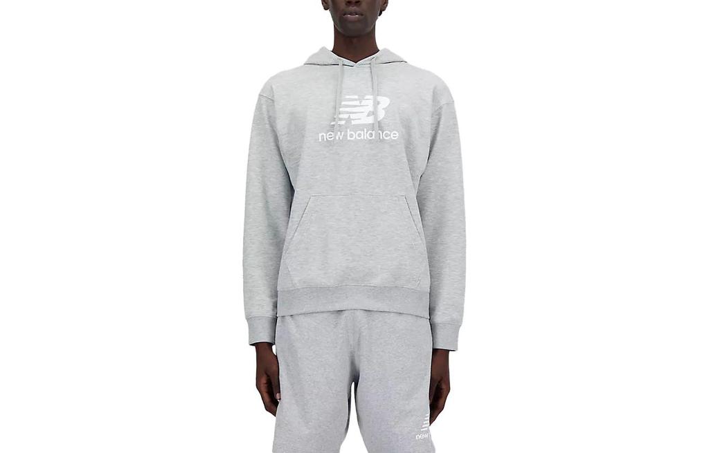 New Balance Logo Printed Drawstring Hoodie MT41501-AG