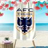 AFC Wimbledon Print Strandtuch, Großes Weiches Schnelltrocknendes Handtuch für Strand Camping Schwimmen