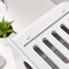 Double Layer with Compartments Three Hole Outlet Socket Organizer for Desktop Office