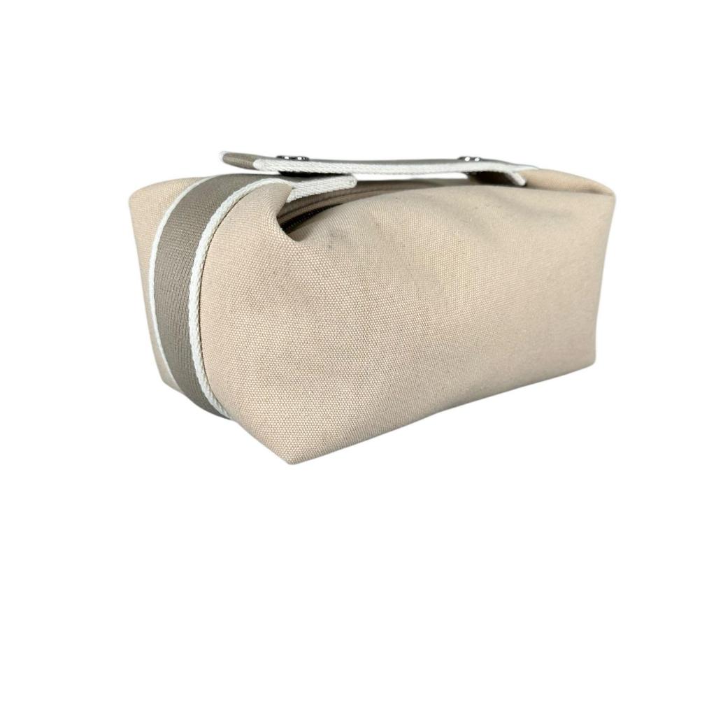 HERMES Brid a Black PM Pouch beige Women Handbag used