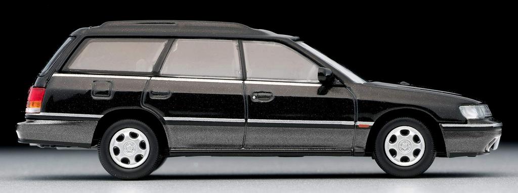 Tomica Limited Vintage Neo scale model Subaru Legacy Touring Wagon GT 1/64 (TLV-N201b) (Black/Gray) (Finished Product)