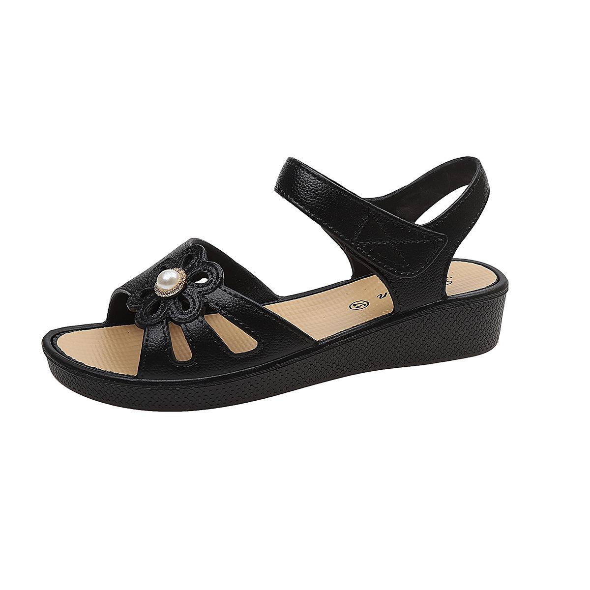 New Style Women s Sandals - Anti-slip, Fashionable and Casual Shoes 36 чёрный