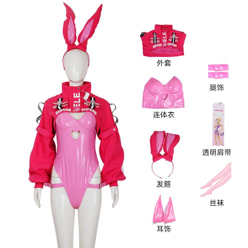 NIKKE Muse Победы: Костюмы Никки Боди-комбинезон Кролик Алиса Косплей Аниме Костюм S