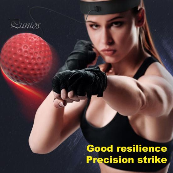Reaction Training Ball Boxing Reflexes with Headband Speed Accuracy Focus Hand Eye Coordination Stress Relief Punching Equipment Release