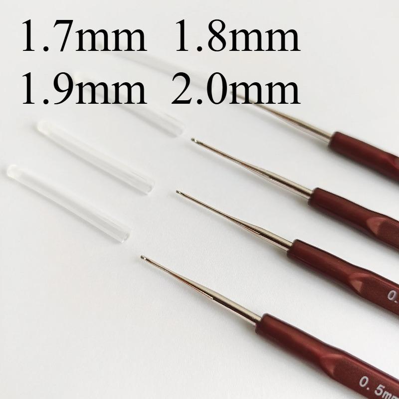Mini Extra Thin Crochet Hook Yarn Knitting Tool Lace Thread Needle Pen Style Craft Kit Handy Stitch Implement for Hat Shoe