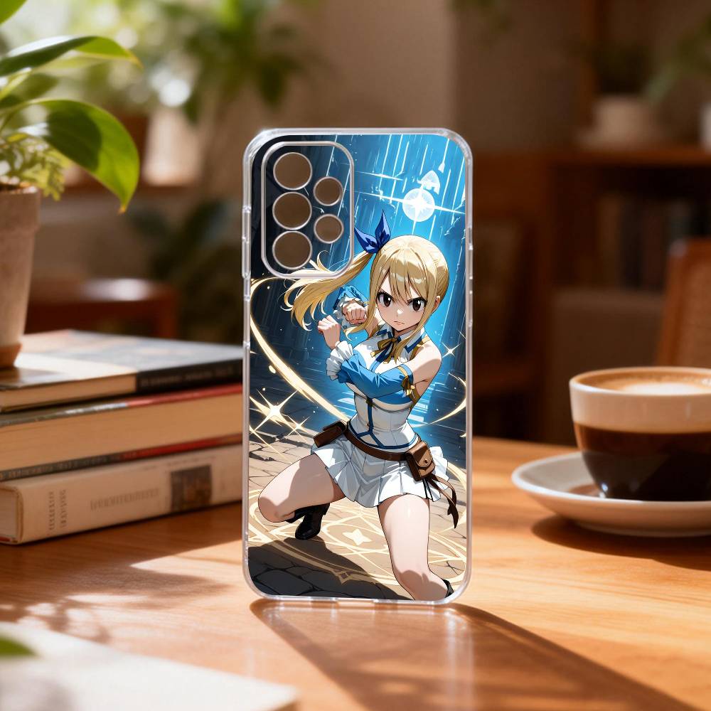

Чехол для телефона L-Lucy F-Fairy T-Tail H-Heartfilia-es для Samsung S25,S24,S21,S22,S23,S30,Ultra,S20,Plus,Fe Прозрачная крышка Samsung S25
