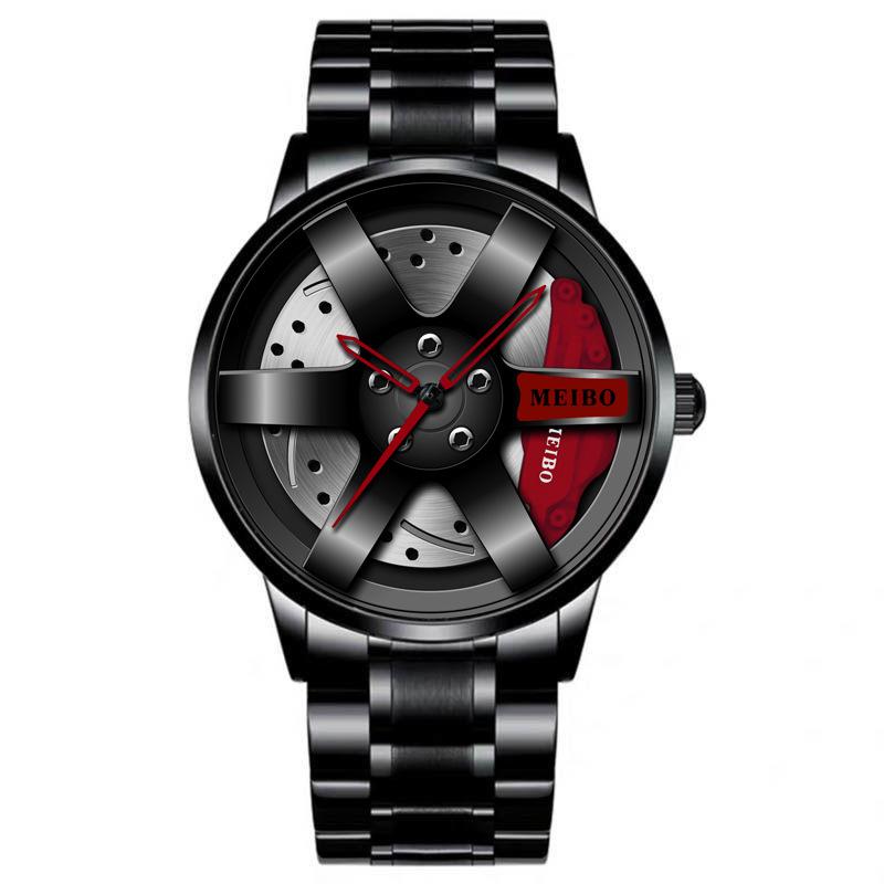 Fully Automatic Non-Mechanical Watch Men'S Car Wheel Hub Quartz Watch Trend Student Watch