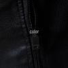 Men's Winter Lapel Leather-Fur PU Jacket - Velvet Lined Business Style
