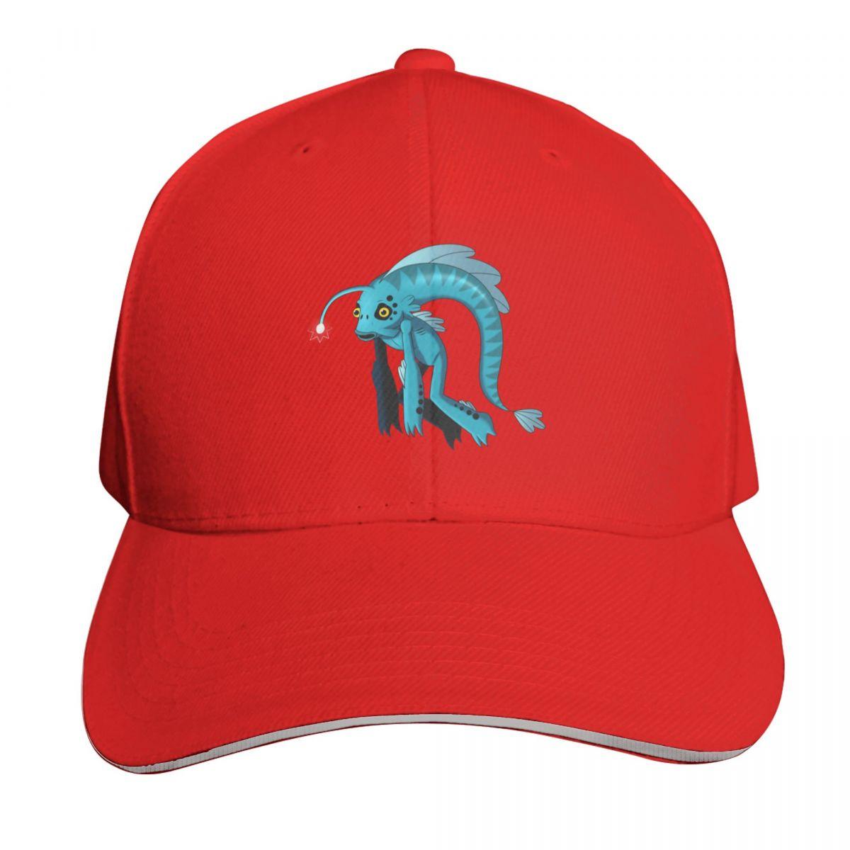 Anglerfish head Baseball Cap hats for Unisex Golf GentleUnisex Hat Military Tactical Cap Womens Unisexs