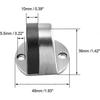 2pcs Door Stops, Stainless Steel Door Stopper Door Stop Bottom Door Stopper for Hotel Home Silver Tone for Home Office