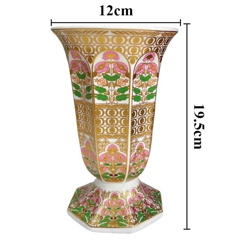 Восьмиугольная Декоративная Ваза Керамические Рельефные Вазы Эстетичные Роскошные Миниатюрные Вазы Современные Декоративные Аксессуары для Гостиной