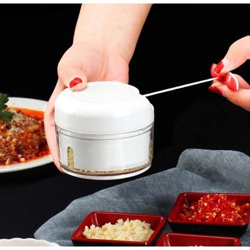 Manual Garlic Chopper Cooking Area Tiny Meat Grinder Multifunction Rotate Vegetable Cutter Mincer Mixer Steel Garlic Masher