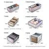 6/7/9/11 Grids Washable Jeans Compartment Storage Box Closet Clothes Drawer Mesh Separation Box Stacking Pants Storage Artifact