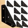 24Pcs Heavy-Duty Iron L-Shaped Corner Brackets With Screws - 1.3Mm Thick 90-Degree Angle Supports, Suitable For Furniture, Shelves, Cabinets, Desks
