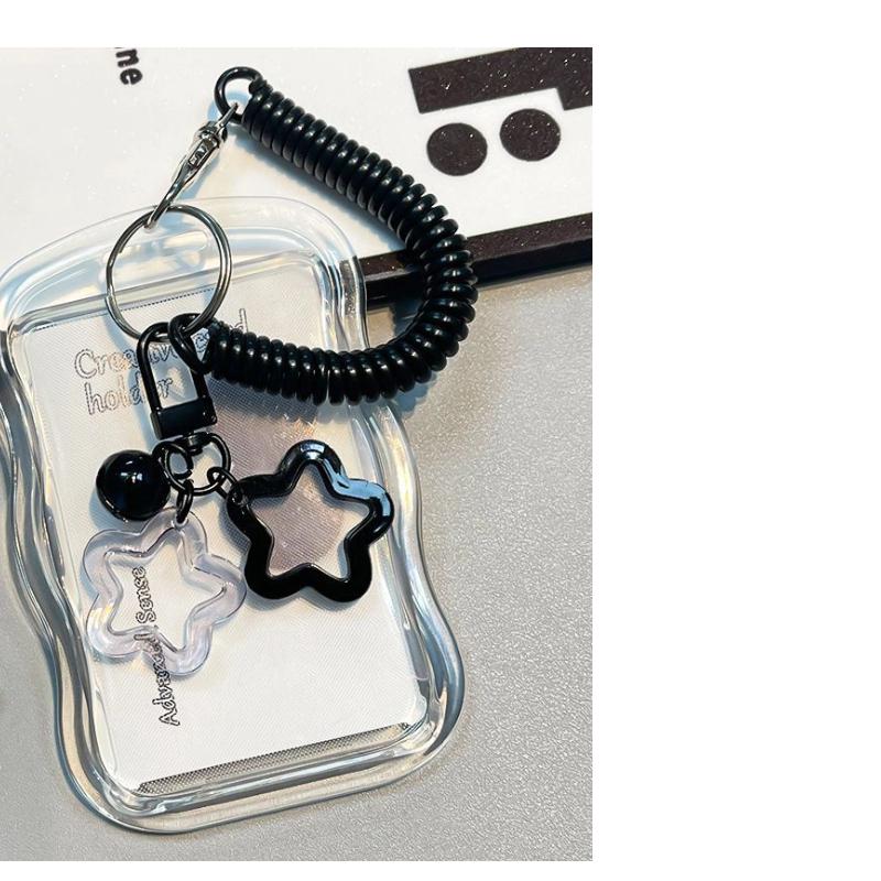 Kpop Photocard Holder Transparent Card Holder Keychain Photo Sleeves Bus Card Student Card Case Photo Protector
