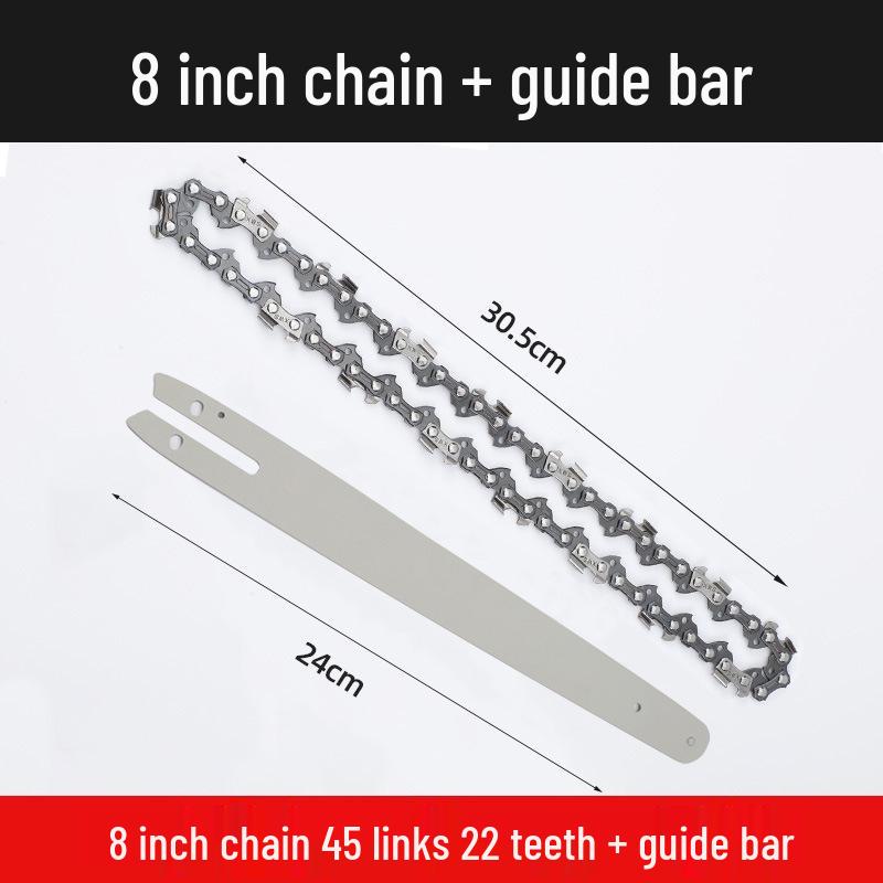 Universal Chainsaw Guide Bar & Chain: 4" & 16" for Gasoline & Lithium Electric Saws