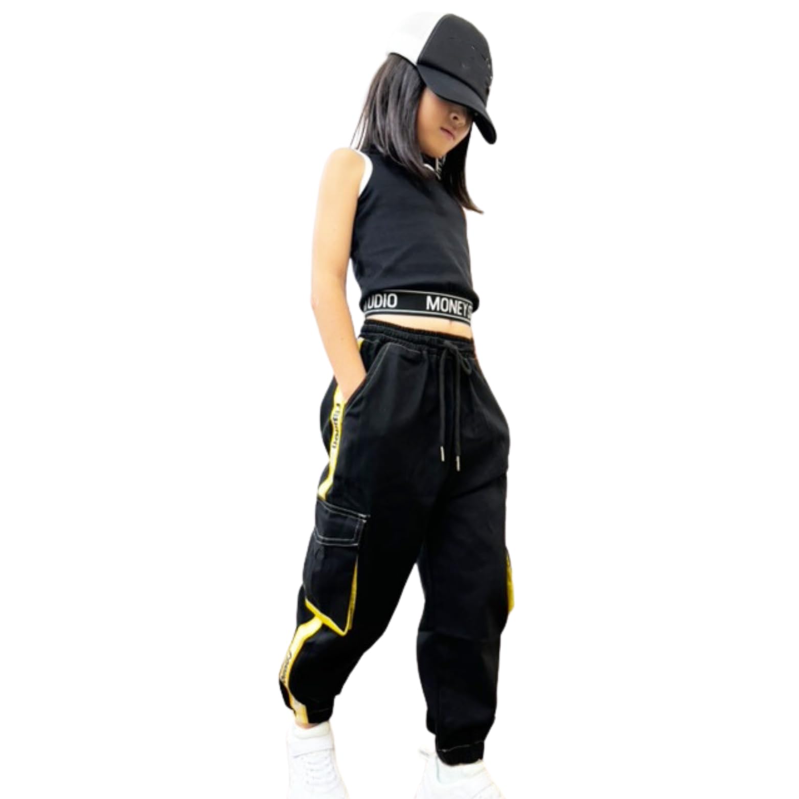 

Детский танцевальный комплект топ и низ хип детский танцевальный коллектив размер размер [CREA] костюмы, вверх, комплект, открывающий живот, хоп, девочки, мальчики, одежда, костюмы, модный,