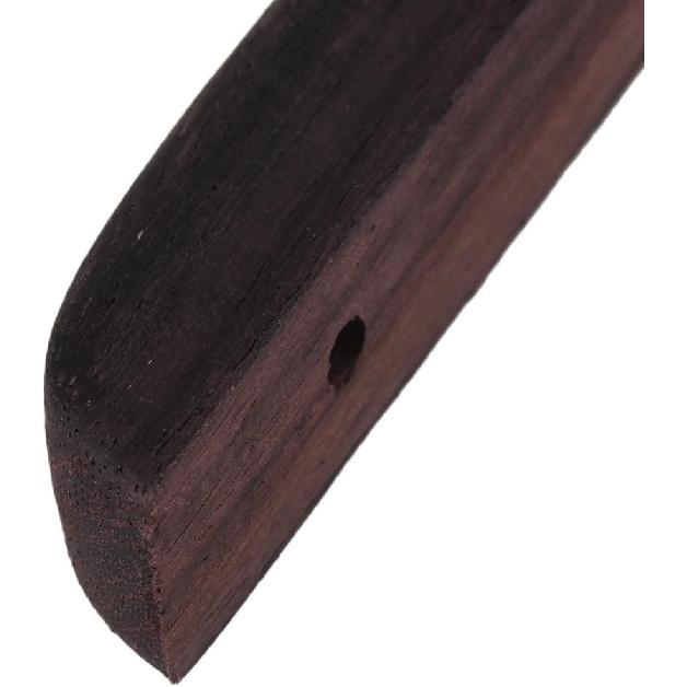 BQLZR 66mm Length Wooden Rosewood Thumb Rest Thumbrest with Mounting Screws for Bass Guitar Pack of 2